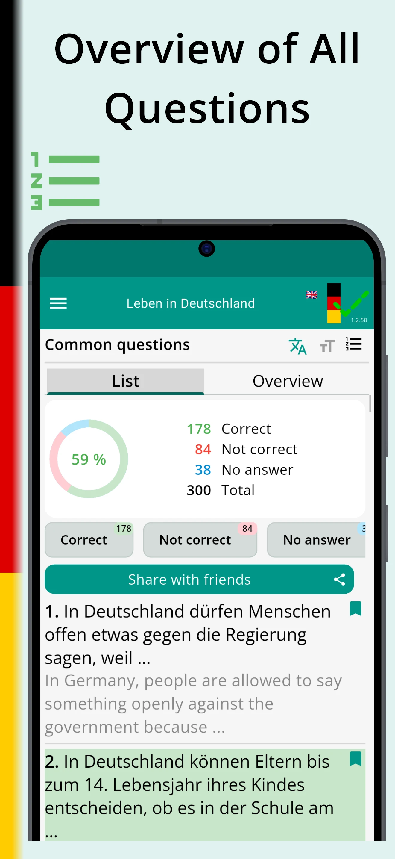 Leben in Deutschland Test 2026 screenshot